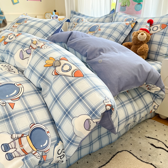 91家纺网 家纺一手货源 找家纺 （总）2025新款全棉印花小清新单品系列-单被套(提供买家秀）