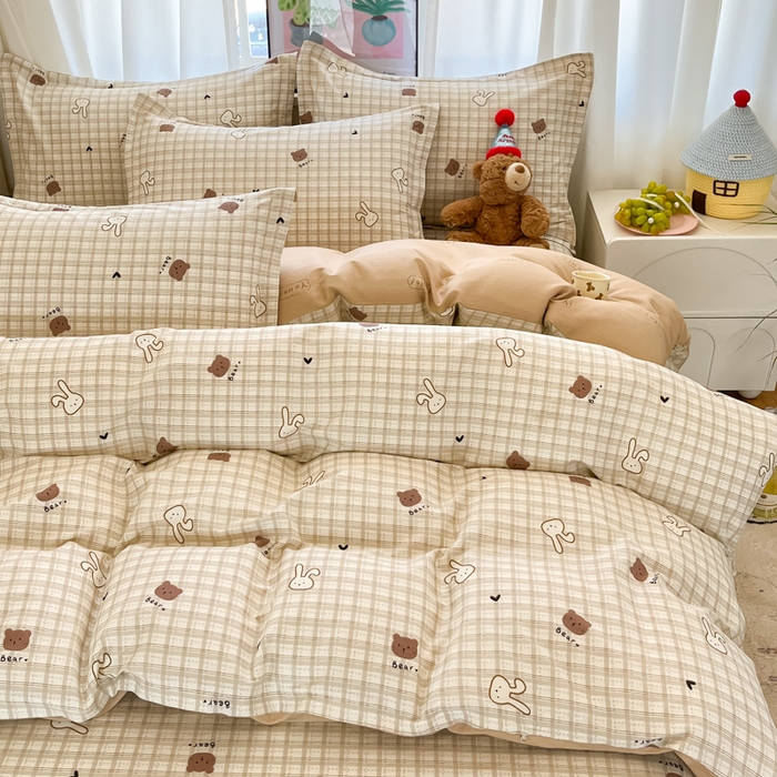 91家纺网 家纺一手货源 找家纺 2025新款全棉印花小清新单品系列-单被套(提供买家秀）安睡宝