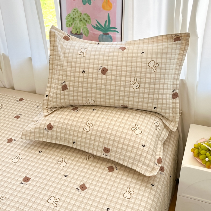 91家纺网 家纺一手货源 找家纺 2025新款全棉印花小清新单品系列-单被套(提供买家秀）安睡宝