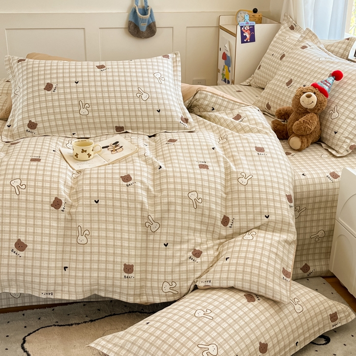 91家纺网 家纺一手货源 找家纺 2025新款全棉印花小清新单品系列-单被套(提供买家秀）安睡宝