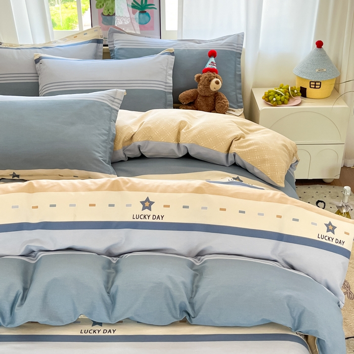 91家纺网 家纺一手货源 找家纺 2025新款全棉印花小清新单品系列-单被套(提供买家秀）华歌尔