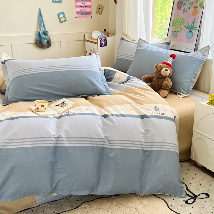 91家纺网 家纺一手货源 找家纺 2025新款全棉印花小清新单品系列-单被套(提供买家秀）华歌尔