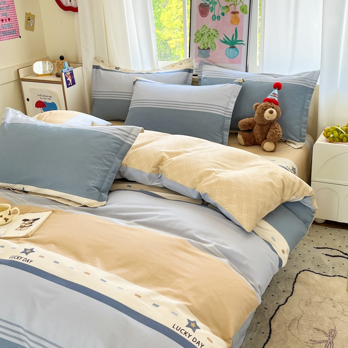 91家纺网 家纺一手货源 找家纺 2025新款全棉印花小清新单品系列-单被套(提供买家秀）华歌尔