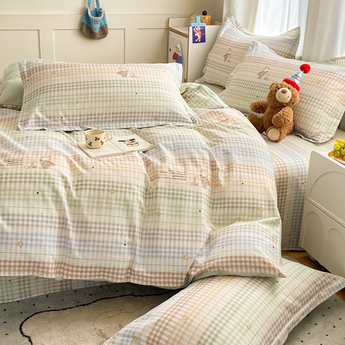 91家纺网 家纺一手货源 找家纺 2025新款全棉印花小清新单品系列-单被套(提供买家秀）美梦小王子