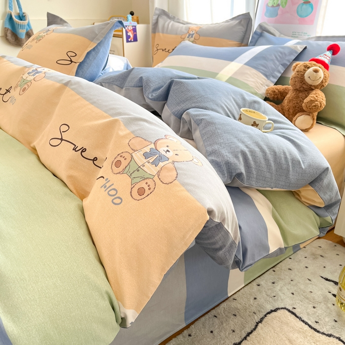 2025新款全棉印花小清新单品系列-单被套(提供买家秀）摩登熊宝