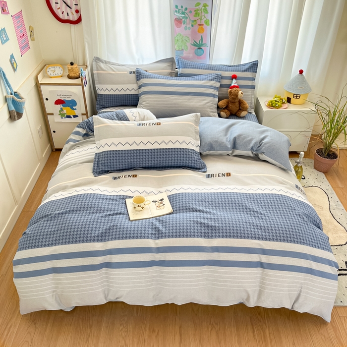 91家纺网 家纺一手货源 找家纺 2025新款全棉印花小清新单品系列-单被套(提供买家秀）帕洛迪