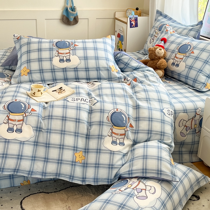 91家纺网 家纺一手货源 找家纺 2025新款全棉印花小清新单品系列-单被套(提供买家秀）奇幻宇宙