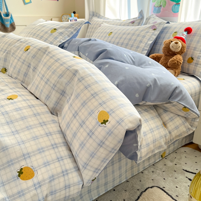 2025新款全棉印花小清新单品系列-单被套(提供买家秀）甜酷莓莓