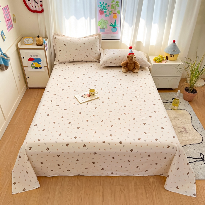 91家纺网 家纺一手货源 找家纺 （总）2025新款全棉印花小清新单品系列-单床单