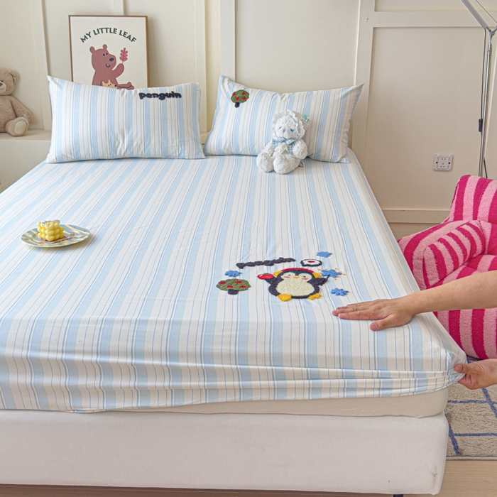 91家纺网 家纺一手货源 找家纺 （总）感遇家纺 2025新款毛巾绣床笠三件套