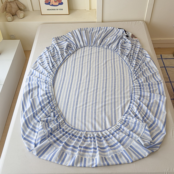 91家纺网 家纺一手货源 找家纺 感遇家纺 2025新款毛巾绣床笠三件套 萌伴