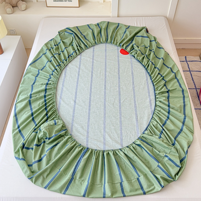 91家纺网 家纺一手货源 找家纺 感遇家纺 2025新款毛巾绣床笠三件套 气球狗