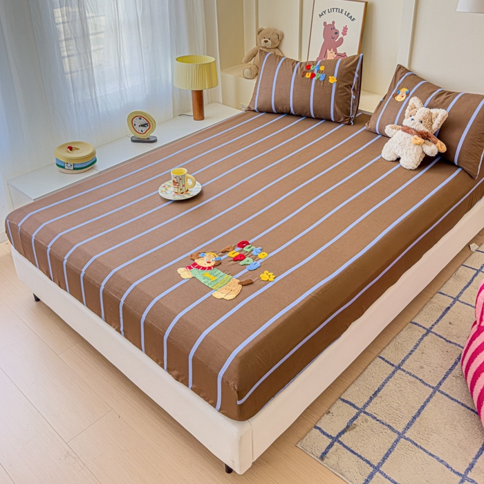 91家纺网 家纺一手货源 找家纺 感遇家纺 2025新款毛巾绣床笠三件套 音乐狗