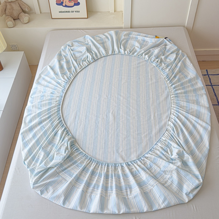 91家纺网 家纺一手货源 找家纺 感遇家纺 2025新款毛巾绣床笠三件套 音乐企鹅