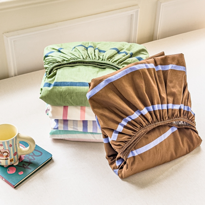 91家纺网 家纺一手货源 找家纺 感遇家纺 2025新款毛巾绣床笠三件套 组合图仅供参考