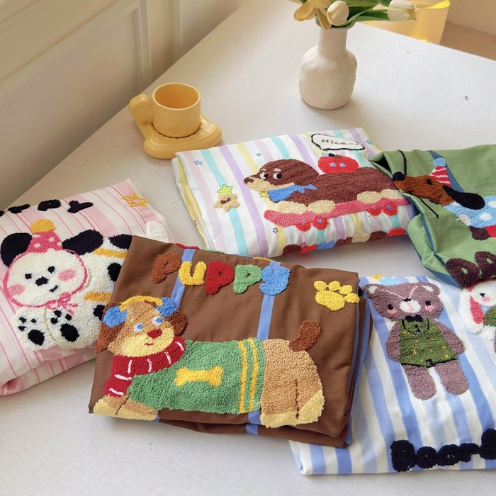 感遇家纺 2025新款毛巾绣床笠三件套 组合图仅供参考