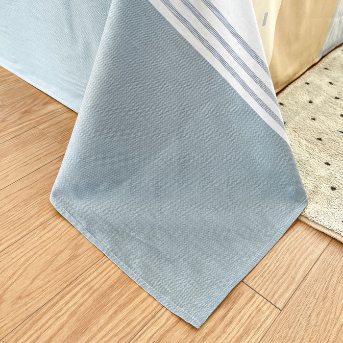 91家纺网 家纺一手货源 找家纺 2025新款全棉印花小清新单品系列-单床单华歌尔