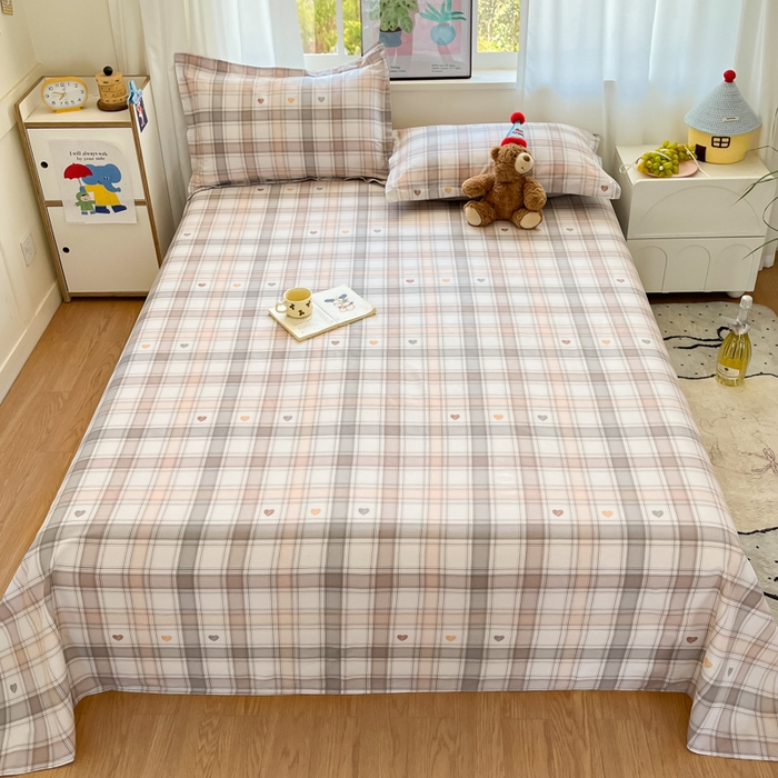 2025新款全棉印花小清新单品系列-单床单拿铁米