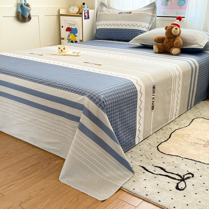 91家纺网 家纺一手货源 找家纺 2025新款全棉印花小清新单品系列-单床单帕洛迪