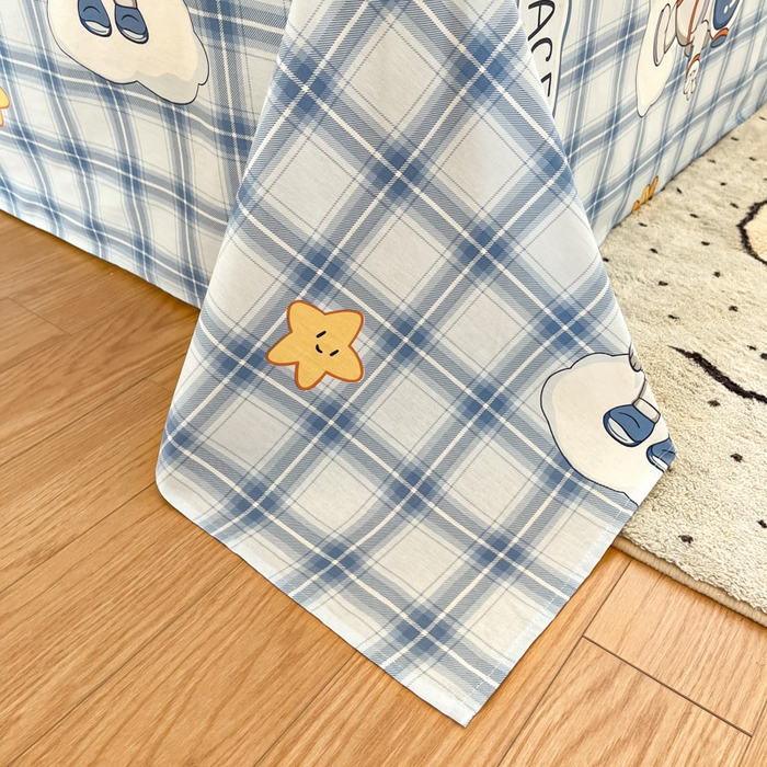 91家纺网 家纺一手货源 找家纺 2025新款全棉印花小清新单品系列-单床单奇幻宇宙