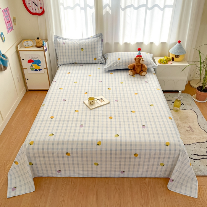 2025新款全棉印花小清新单品系列-单床单甜酷莓莓