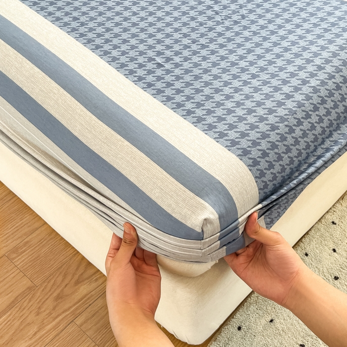 91家纺网 家纺一手货源 找家纺 2025新款全棉印花小清新单品系列-单床笠帕洛迪