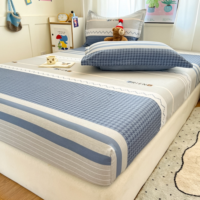 91家纺网 家纺一手货源 找家纺 2025新款全棉印花小清新单品系列-单床笠帕洛迪