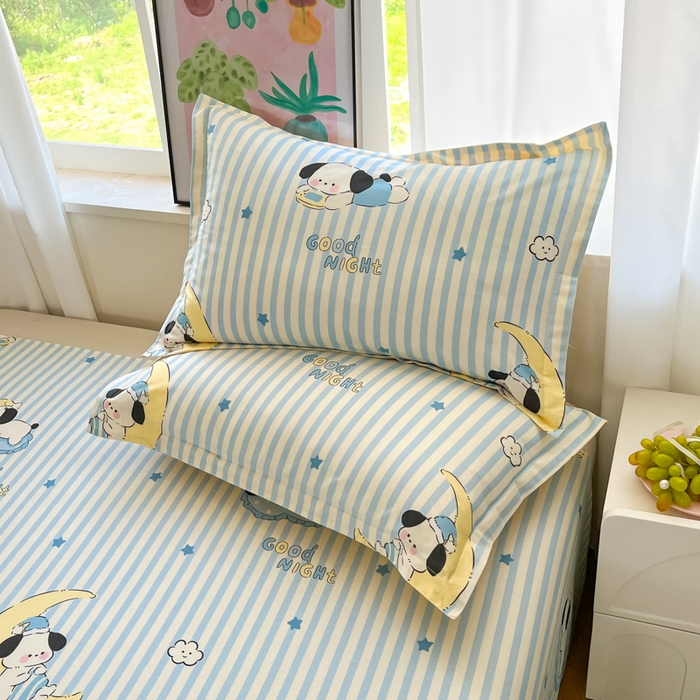 91家纺网 家纺一手货源 找家纺 （总）2025新款全棉印花小清新单品系列-单枕套