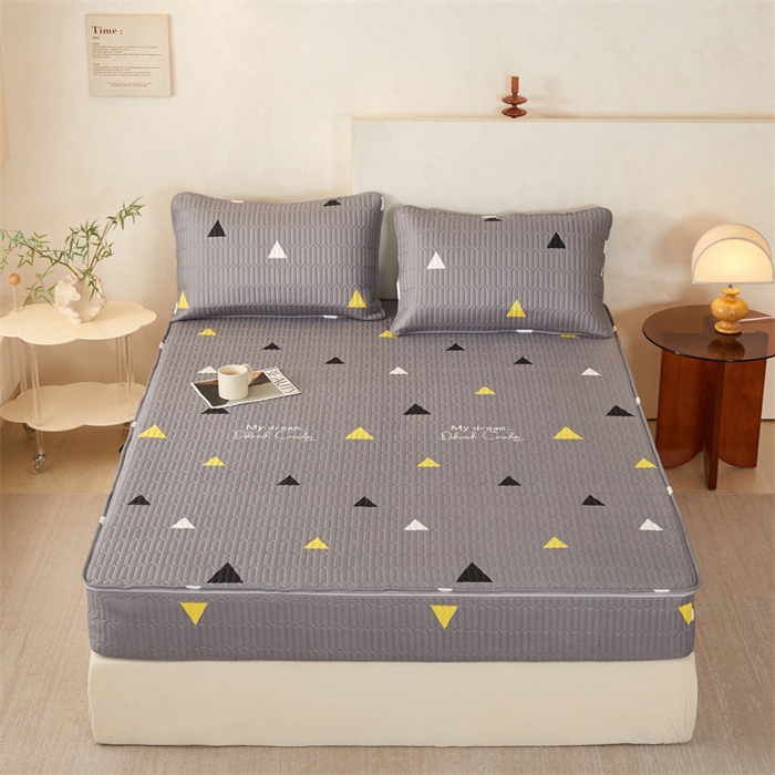 91家纺网 家纺一手货源 找家纺 （总）纤雅床笠 2025新款印花五面夹棉全包床笠