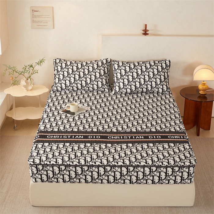 91家纺网 家纺一手货源 找家纺 （总）纤雅床笠 2025新款印花五面夹棉全包床笠