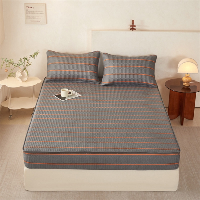 91家纺网 家纺一手货源 找家纺 （总）纤雅床笠 2025新款印花五面夹棉全包床笠