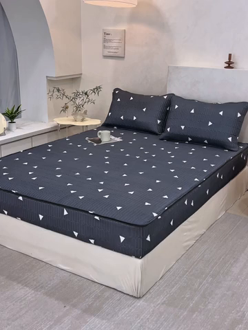 91家纺网 家纺一手货源 找家纺 （总）纤雅床笠 2025新款印花五面夹棉全包床笠