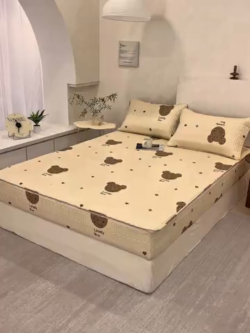 91家纺网 家纺一手货源 找家纺 （总）纤雅床笠 2025新款印花五面夹棉全包床笠