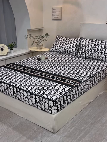 91家纺网 家纺一手货源 找家纺 （总）纤雅床笠 2025新款印花五面夹棉全包床笠