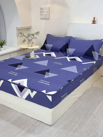 91家纺网 家纺一手货源 找家纺 （总）纤雅床笠 2025新款印花五面夹棉全包床笠