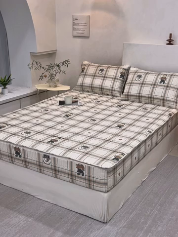 91家纺网 家纺一手货源 找家纺 （总）纤雅床笠 2025新款印花五面夹棉全包床笠