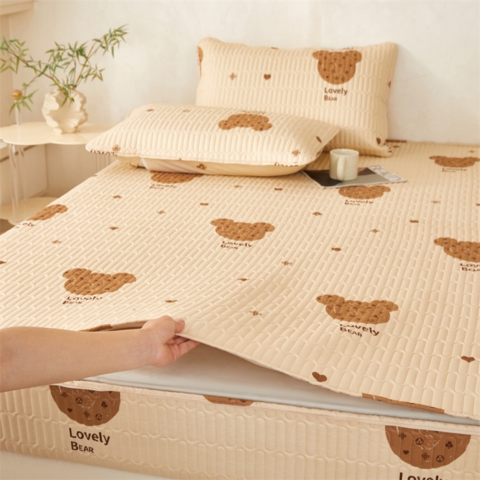 91家纺网 家纺一手货源 找家纺 （总）纤雅床笠 2025新款印花五面夹棉全包床笠