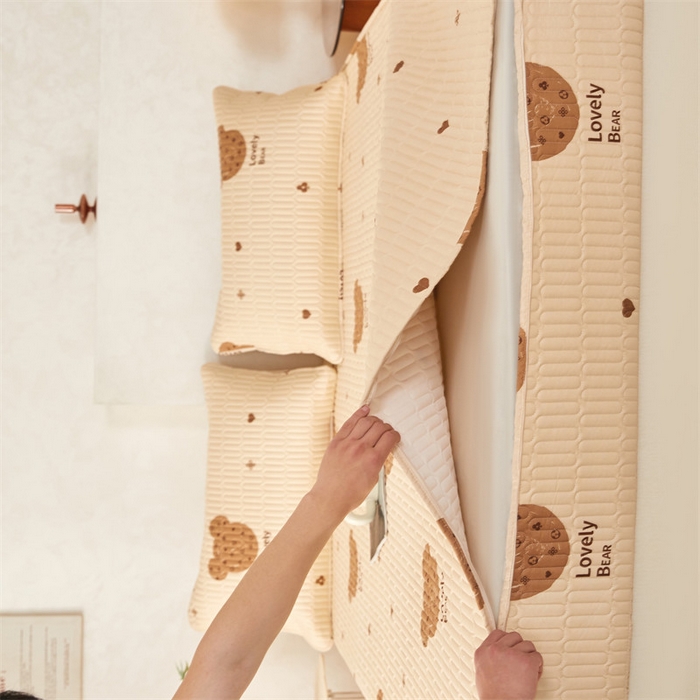 91家纺网 家纺一手货源 找家纺 （总）纤雅床笠 2025新款印花五面夹棉全包床笠