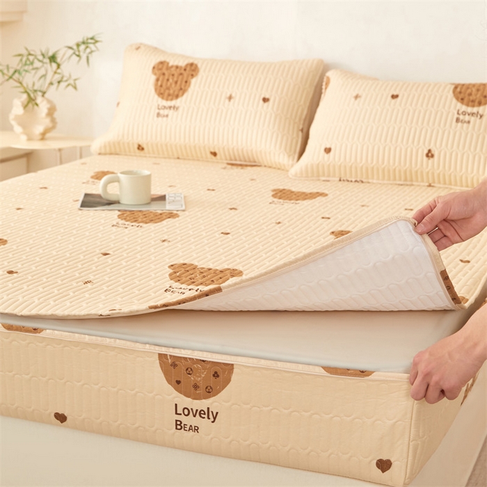 91家纺网 家纺一手货源 找家纺 （总）纤雅床笠 2025新款印花五面夹棉全包床笠