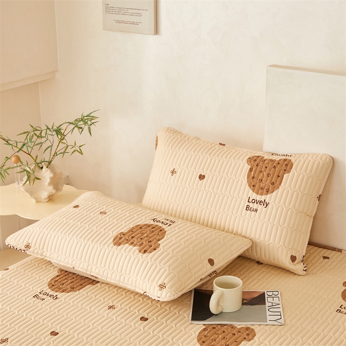 91家纺网 家纺一手货源 找家纺 （总）纤雅床笠 2025新款印花五面夹棉全包床笠