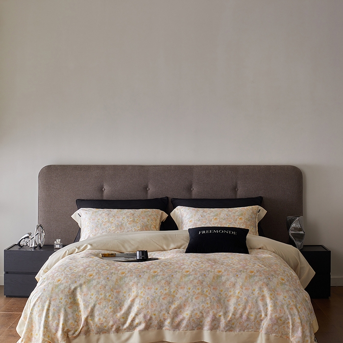 91家纺网 家纺一手货源 找家纺 （总）蕾诺家纺 2025新款60支进口奥地利兰精天丝数码印花四件套