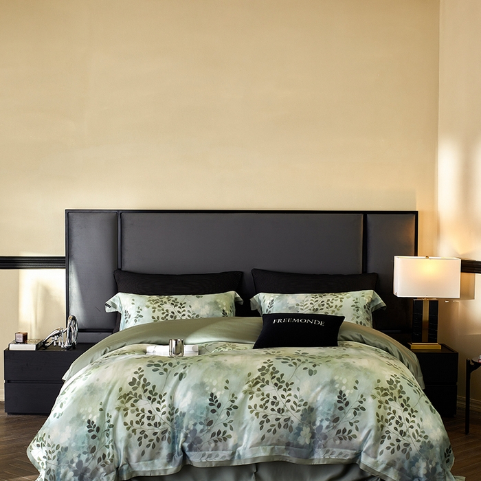 91家纺网 家纺一手货源 找家纺 （总）蕾诺家纺 2025新款60支进口奥地利兰精天丝数码印花四件套