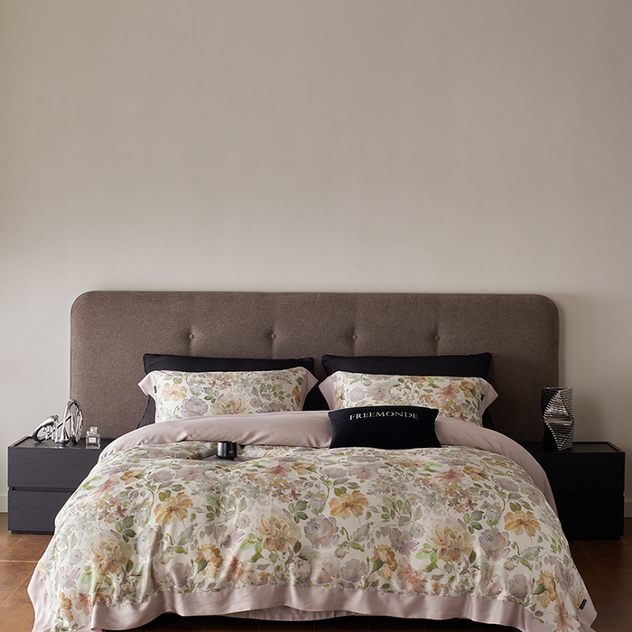 91家纺网 家纺一手货源 找家纺 （总）蕾诺家纺 2025新款60支进口奥地利兰精天丝数码印花四件套