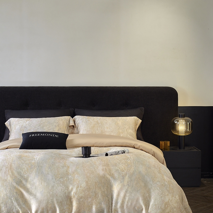 91家纺网 家纺一手货源 找家纺 蕾诺家纺 2025新款60支进口奥地利兰精天丝数码印花四件套 松岛