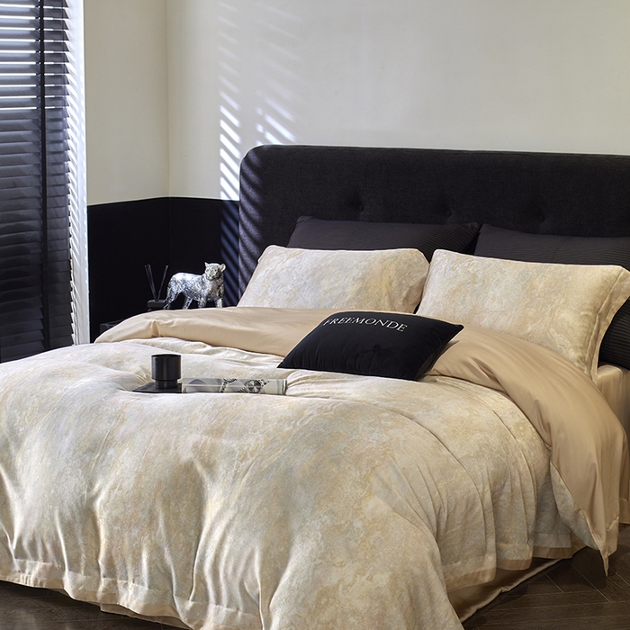 91家纺网 家纺一手货源 找家纺 蕾诺家纺 2025新款60支进口奥地利兰精天丝数码印花四件套 松岛