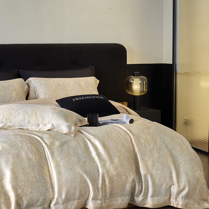 91家纺网 家纺一手货源 找家纺 蕾诺家纺 2025新款60支进口奥地利兰精天丝数码印花四件套 松岛