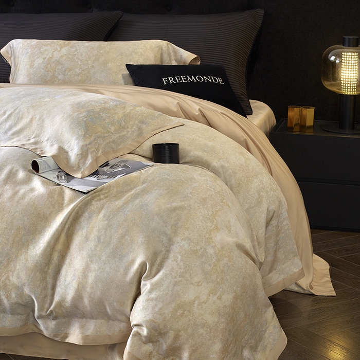 91家纺网 家纺一手货源 找家纺 蕾诺家纺 2025新款60支进口奥地利兰精天丝数码印花四件套 松岛