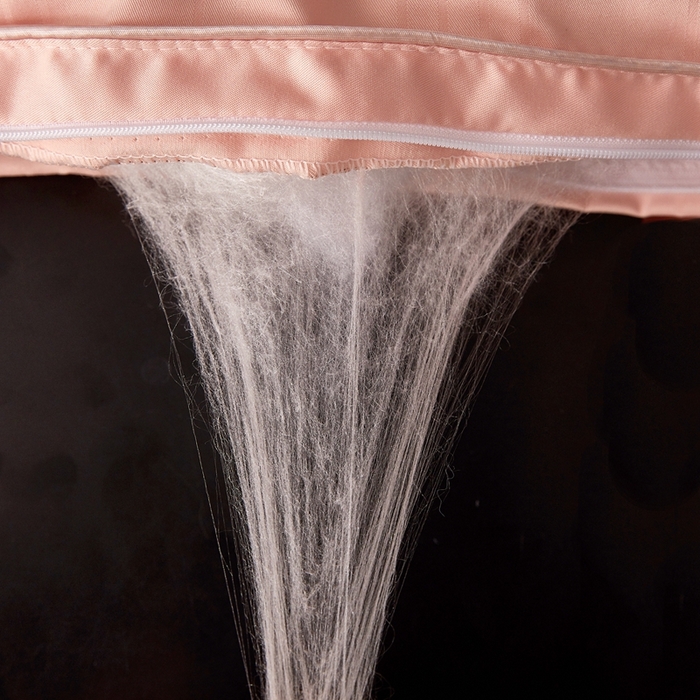 91家纺网 家纺一手货源 找家纺 喜糯糯 2025新款长绒棉提花被子被芯 粉玉