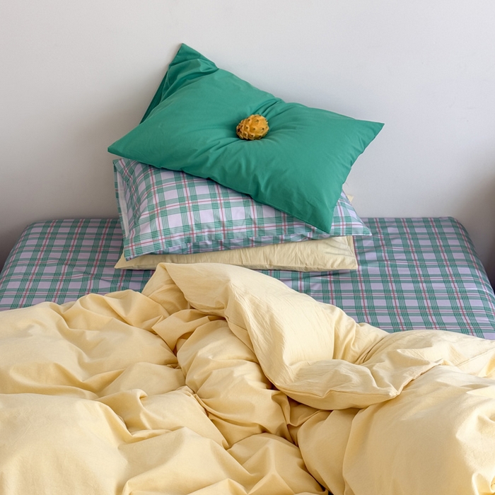 91家纺网 家纺一手货源 找家纺 （总）艾沁家纺 2025新款全棉数码印花水洗棉撞色混搭四件套