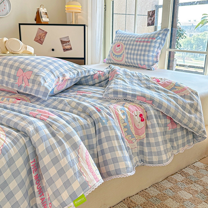 91家纺网 家纺一手货源 找家纺 （总）创优家纺 2025新款双层皱皱纱水洗棉夏被夏凉被空调被可机洗空调被子被芯棉被